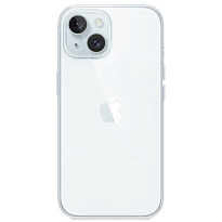 Чехол силиконовый Hoco для Apple iPhone 15 (Прозрачный)