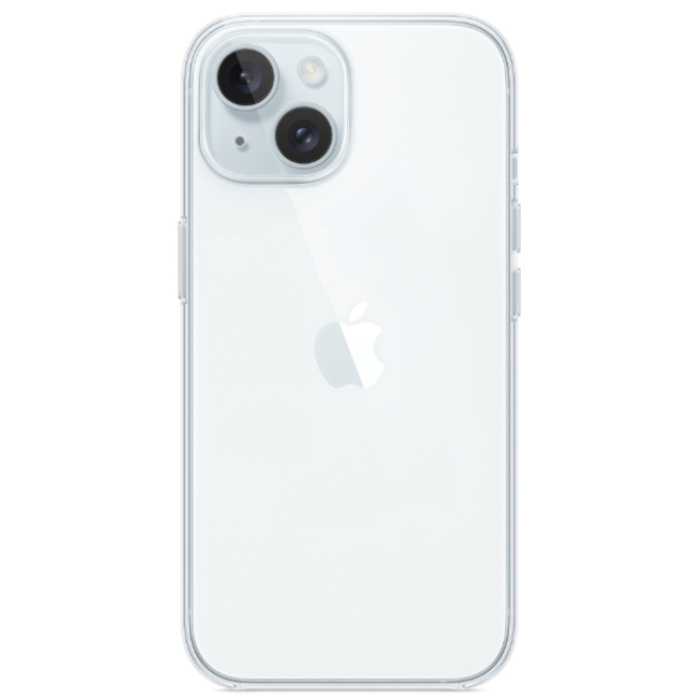 Чехол силиконовый Hoco для Apple iPhone 15 Plus (Прозрачный)
