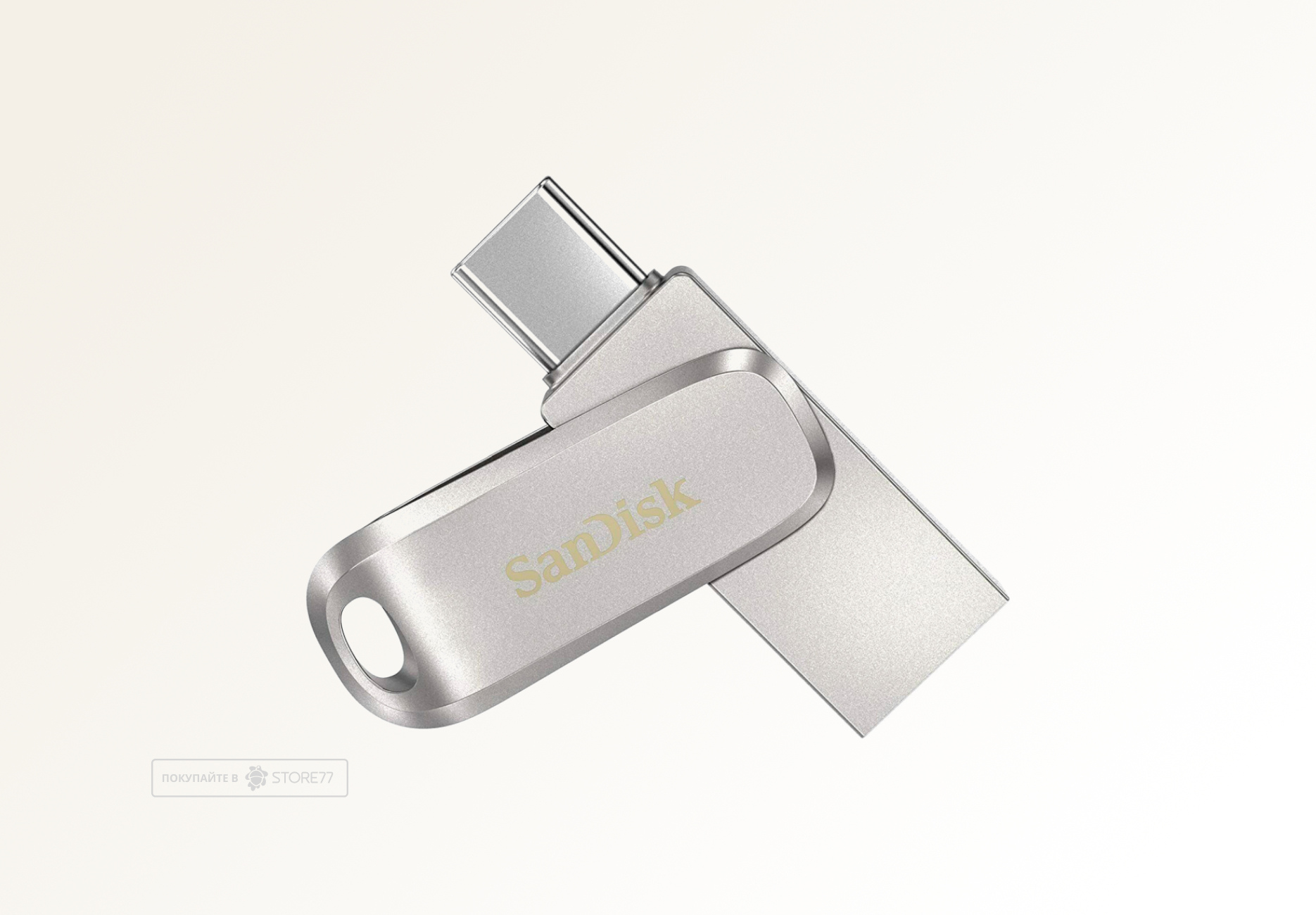 Флеш-диск SanDisk Ultra Dual Drive Luxe 128Gb USB 3.0/USB-C OTG (Серый)