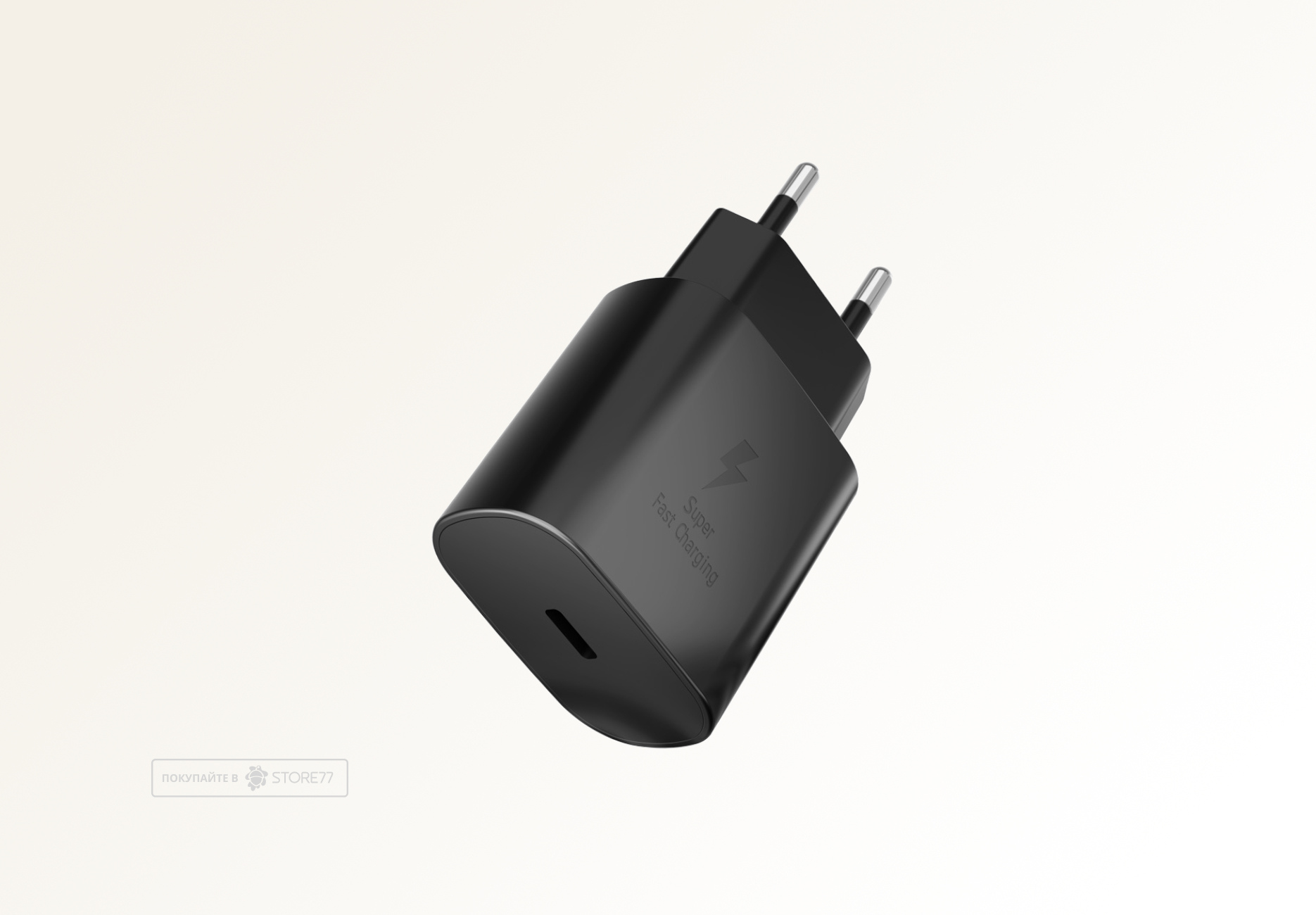 Сетевое зарядное устройство VLP 25Вт USB-C, PD, PPS (Черное)