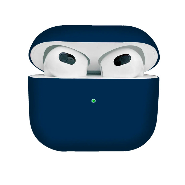 Чехол силиконовый для наушников Apple AirPods 3 (Синий)