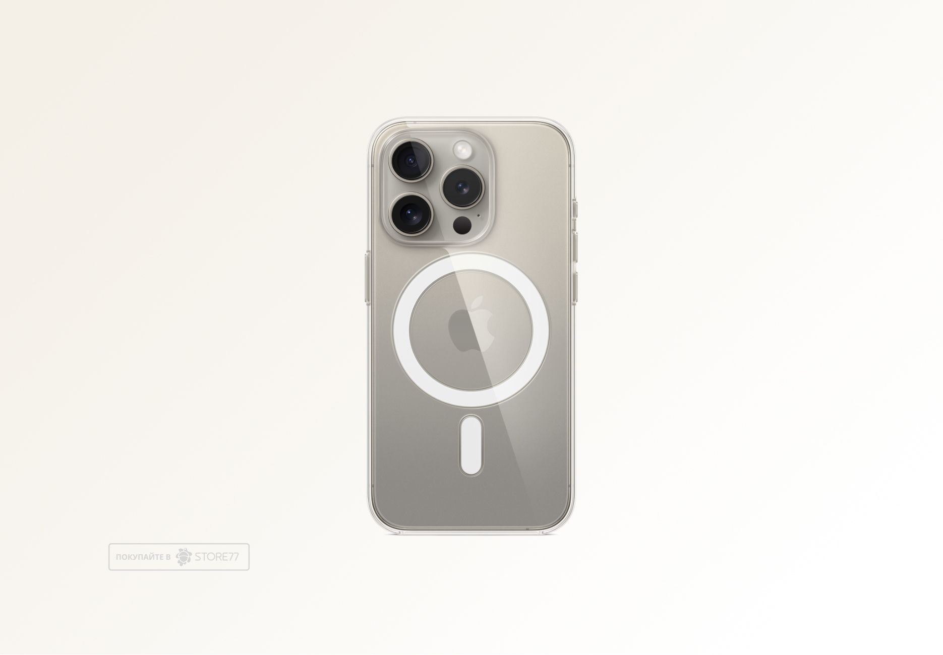 Чехол Protect для iPhone 15 Pro Max Clear Case Magsafe (Прозрачный)
