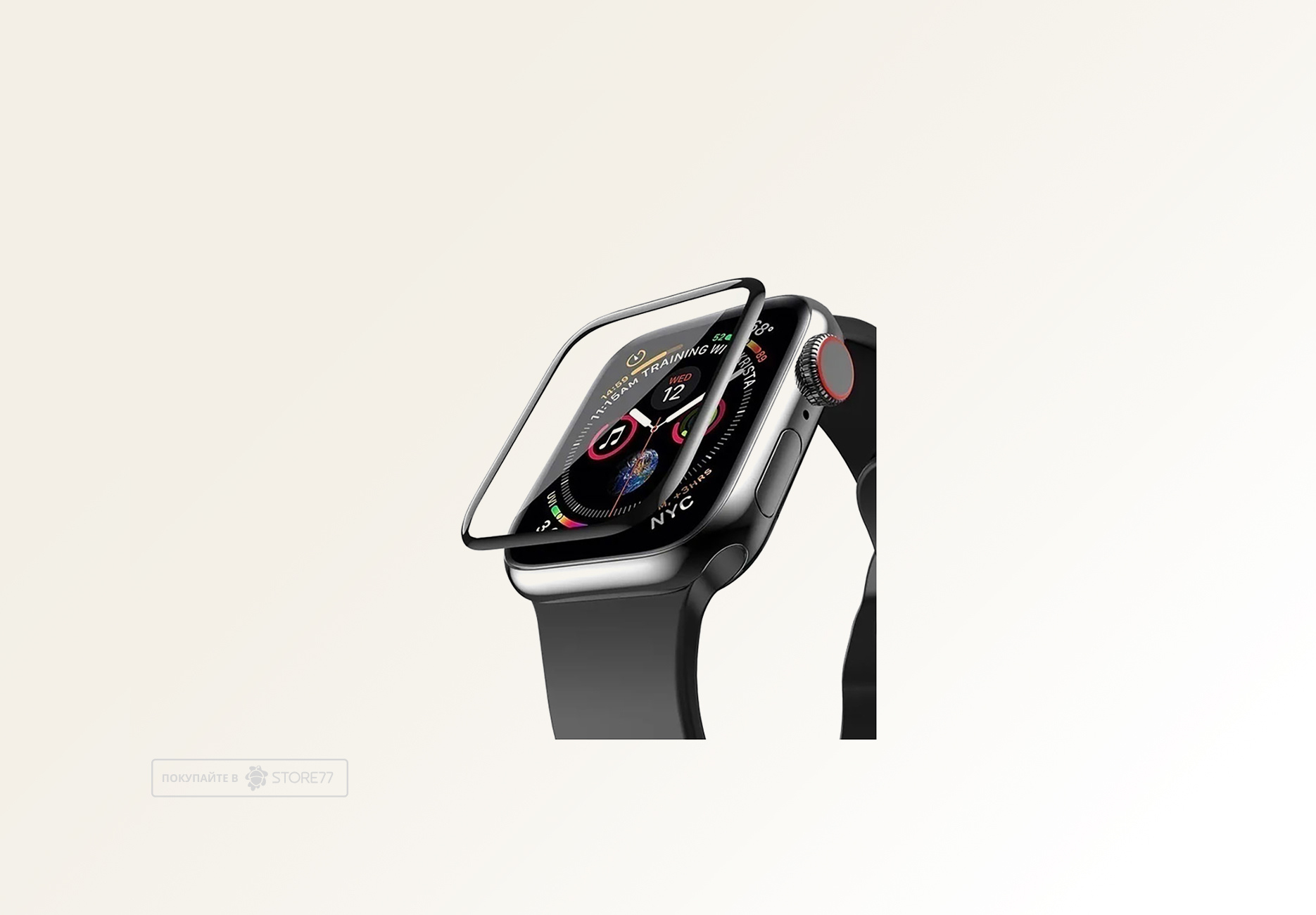 Защитное стекло для Apple Watch Wiwu AW 45mm (Прозрачное)