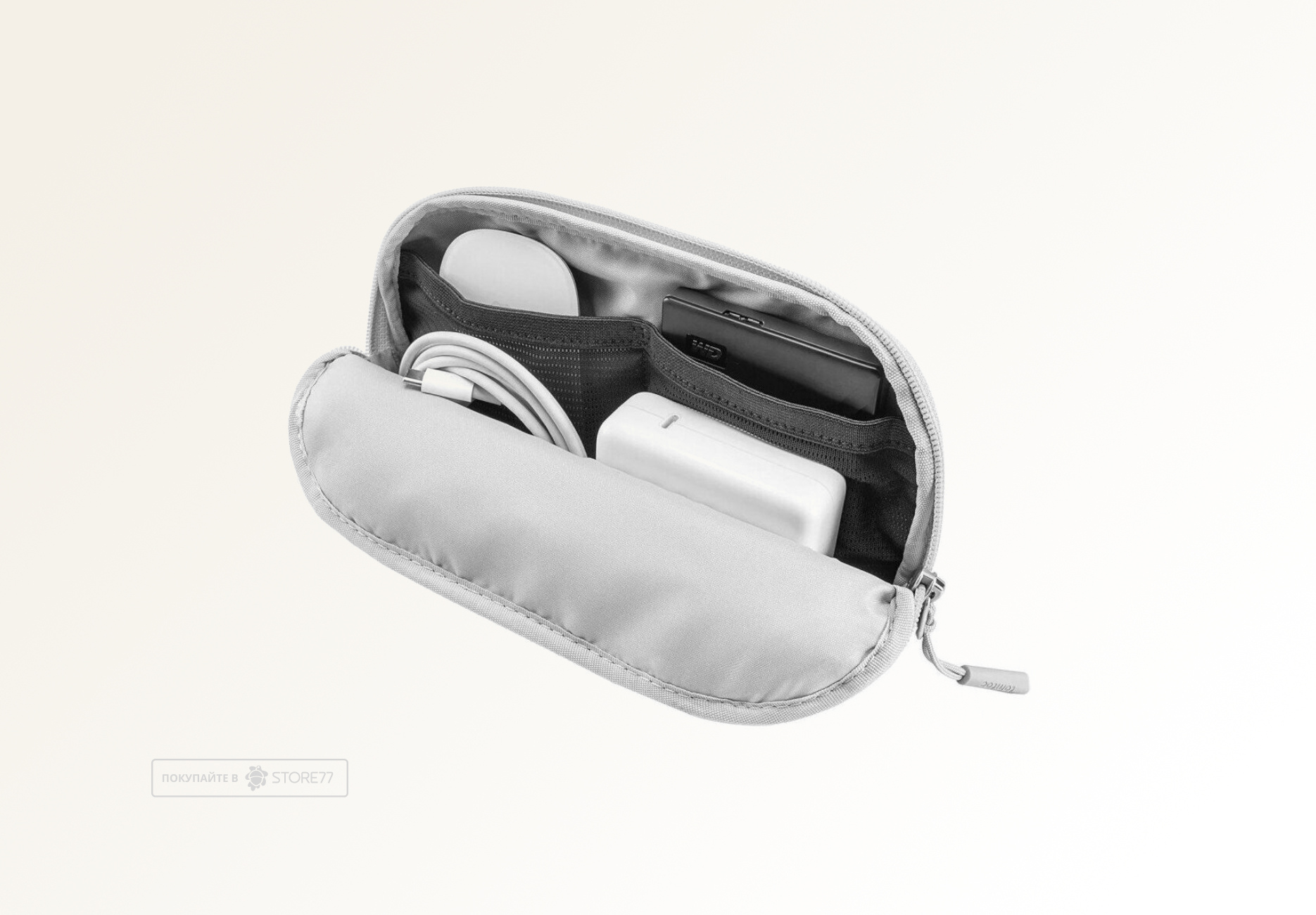 Чехол Tomtoc для ноутбука 13"-14" Defender A13 Kit + сумка для аксессуаров (Светло-серый)
