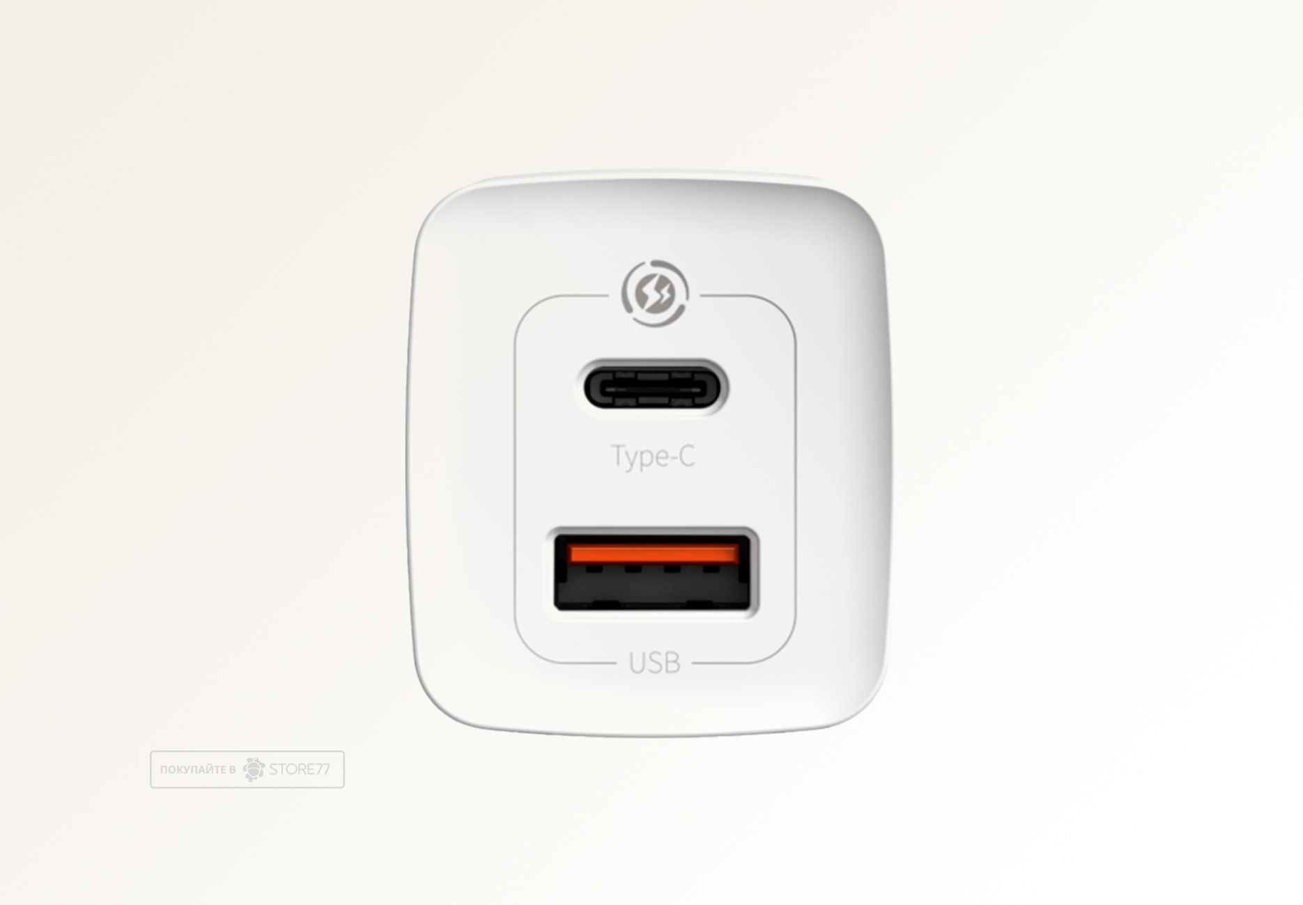 Сетевое зарядное устройство Baseus 65W GaN2 Lite USB-C + USB-A, QC (Белый)