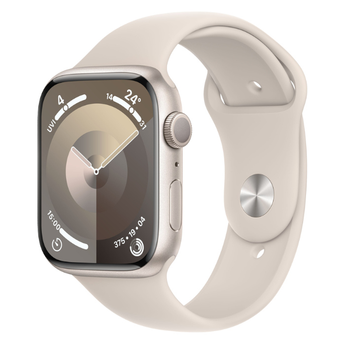 Часы Apple Watch Series 9 GPS 45mm Aluminum Case with Sport Band (Сияющая звезда) M/L