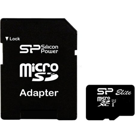 Карта памяти Silicon Power MicroSDHC 128GB Class10 Elite UHS-I R/W 50/15 MB/s с адаптером SD