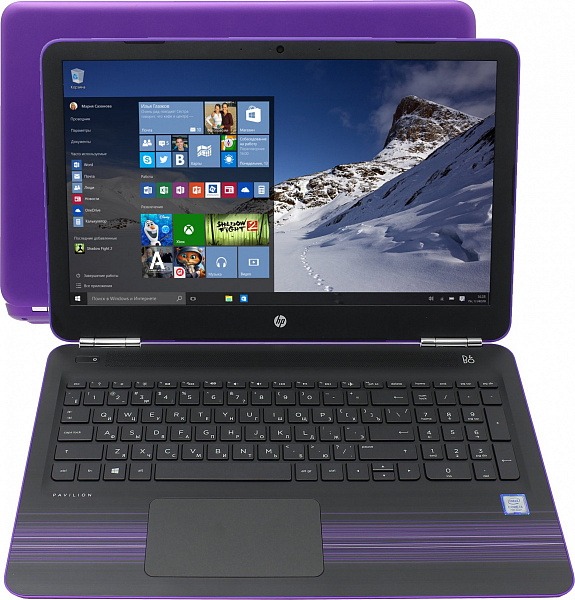 

Ноутбук HP Pavilion 15-au144ur Core i7 7500U/8Gb/1Tb/DVD-RW/nVidia GeForce GT 940M 4Gb/15.6"/FHD (1920x1080)/Windows 10/violet/WiFi/BT/Cam