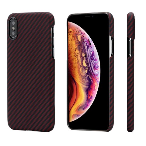

Чехол Pitaka MagCase для IPhone XS (Черно-красный)