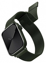 Ремешок Uniq для Apple Watch All 45/44/42 mm Dante Strap Mesh Steel (Зеленый)