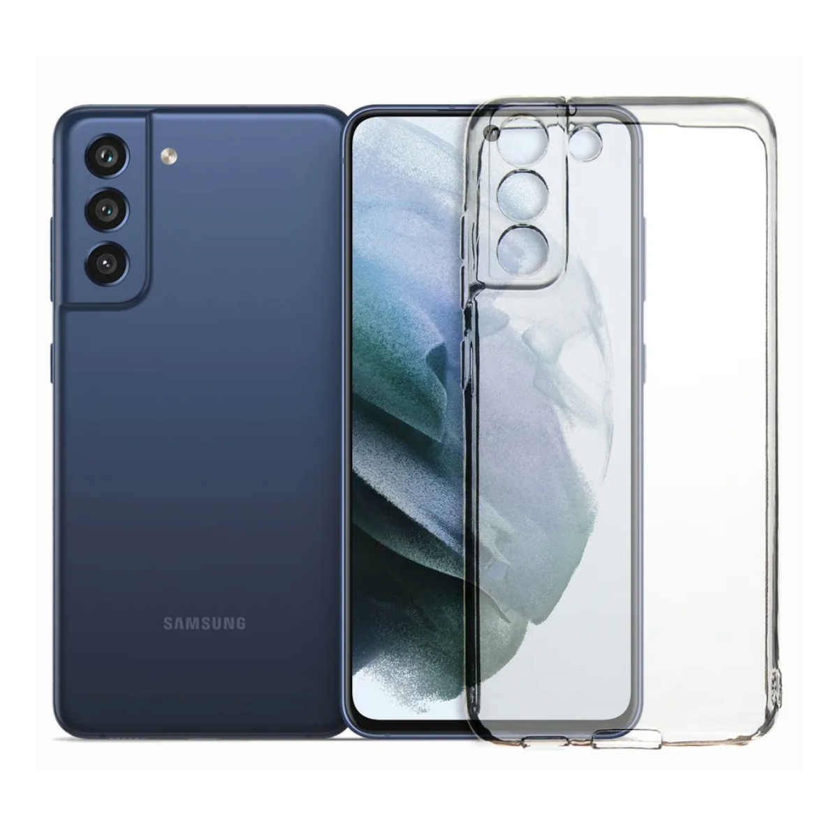 Чехол силиконовый Silicon Cover для Samsung S21FE (Прозрачный)