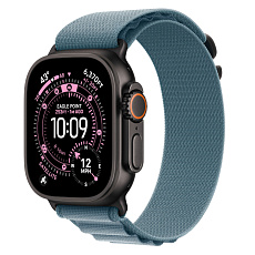 Часы Apple Watch Ultra 3 GPS + Cellular 49mm Black Titanium Case, Alpine Loop (Light Blue) S
