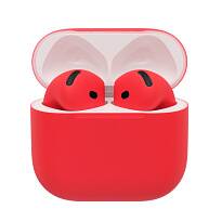 Беспроводные наушники Apple AirPods 5 беспроводная зарядка чехла (Красный)