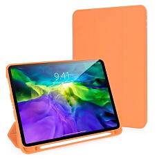 Чехол книжка iPad Air 4 10.9"/Air 11" Gurdini Milano Series (pen slot) (Оранжевый)