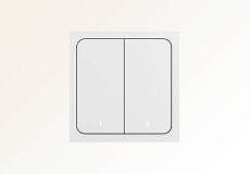 Умный беспроводной выключатель Яндекс с Zigbee (2 клавиши)