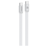 Кабель Foneng X121 USB-C - USB-C плетеный 60 Вт, 1.2 м (Белый)