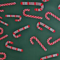 Подарочная упаковка "Трости новогодние"