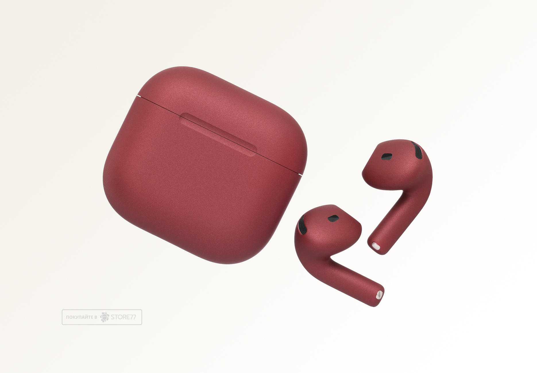 Беспроводные наушники Apple AirPods 5 беспроводная зарядка чехла (Бургунди)