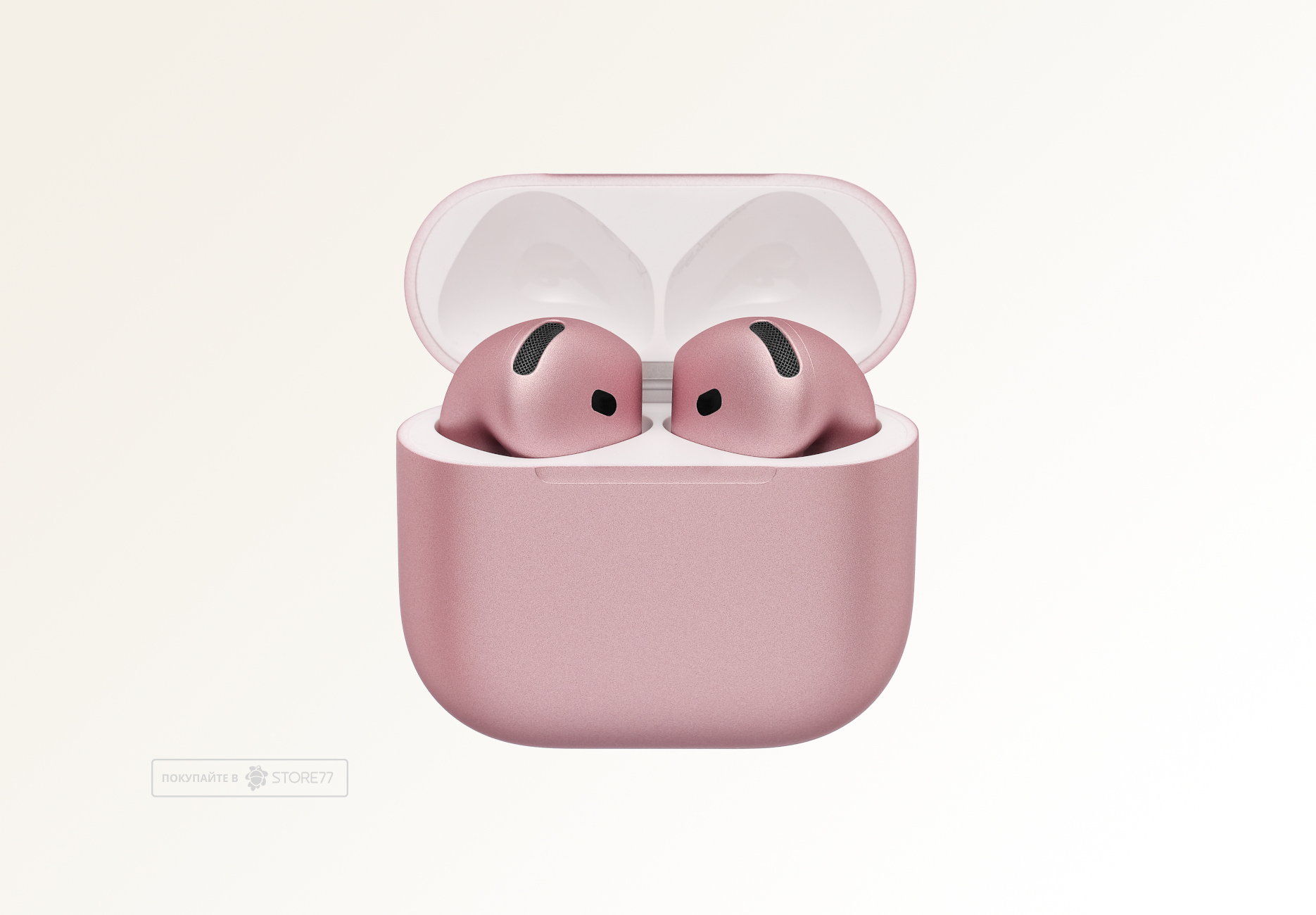 Беспроводные наушники Apple AirPods 5 беспроводная зарядка чехла (Розовое золото)