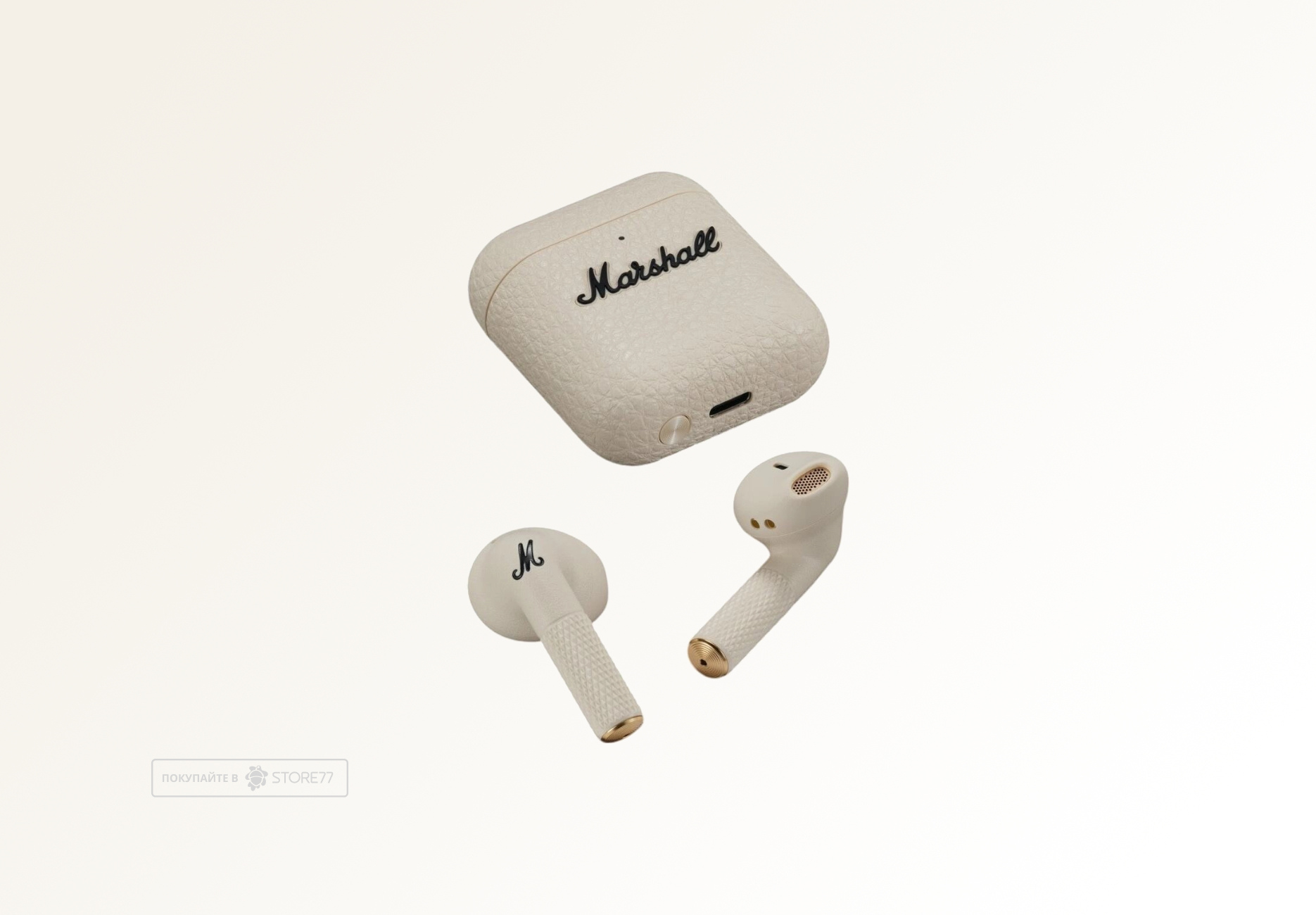 Беспроводные наушники Marshall Minor 4 (Кремовые)