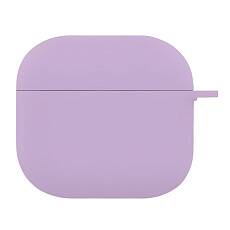 Чехол силиконовый для наушников Apple AirPods 4 (Сиреневый)