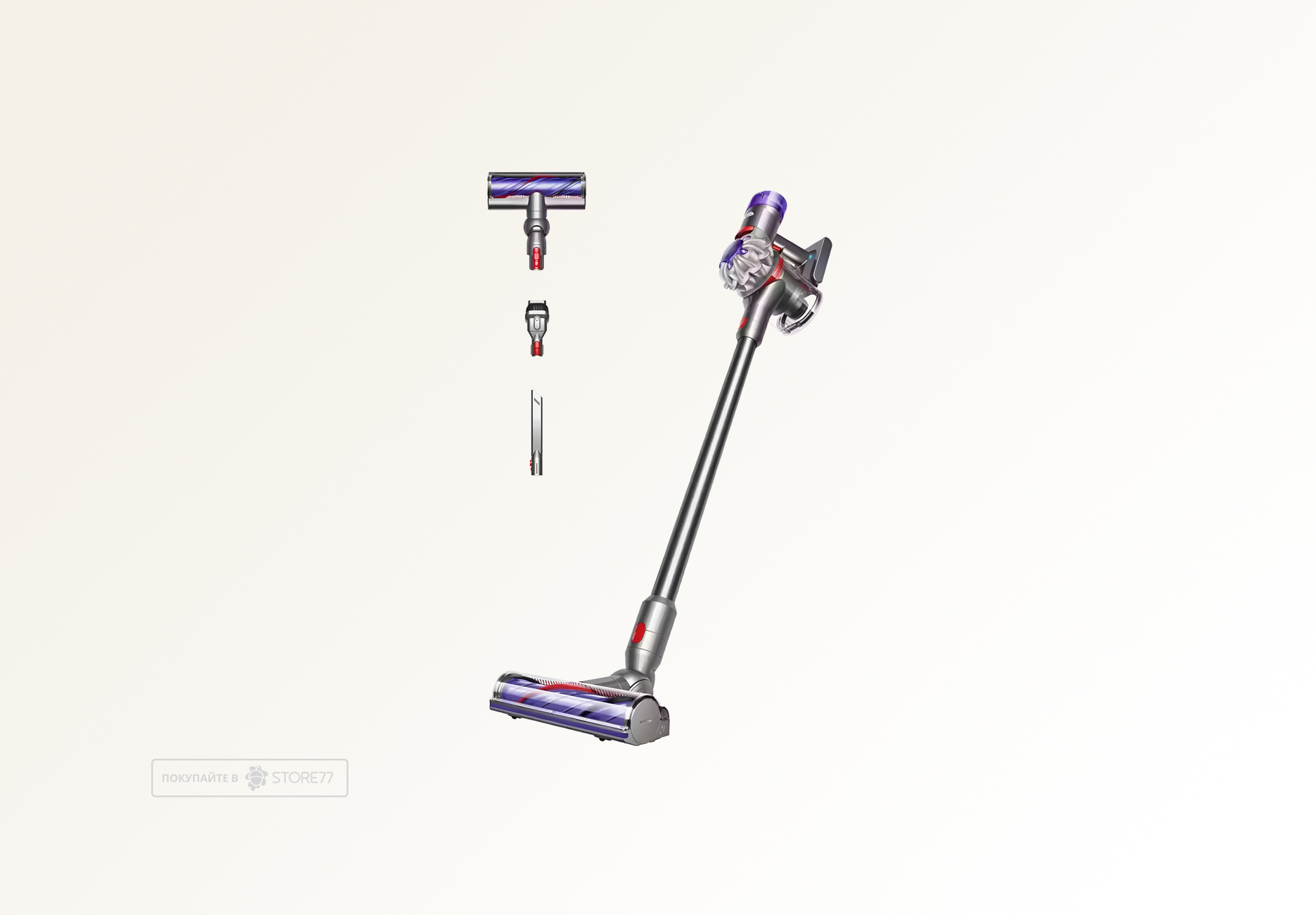 Беспроводной пылесос Dyson V8 Advanced (Серебро/Никель) Вилка EU