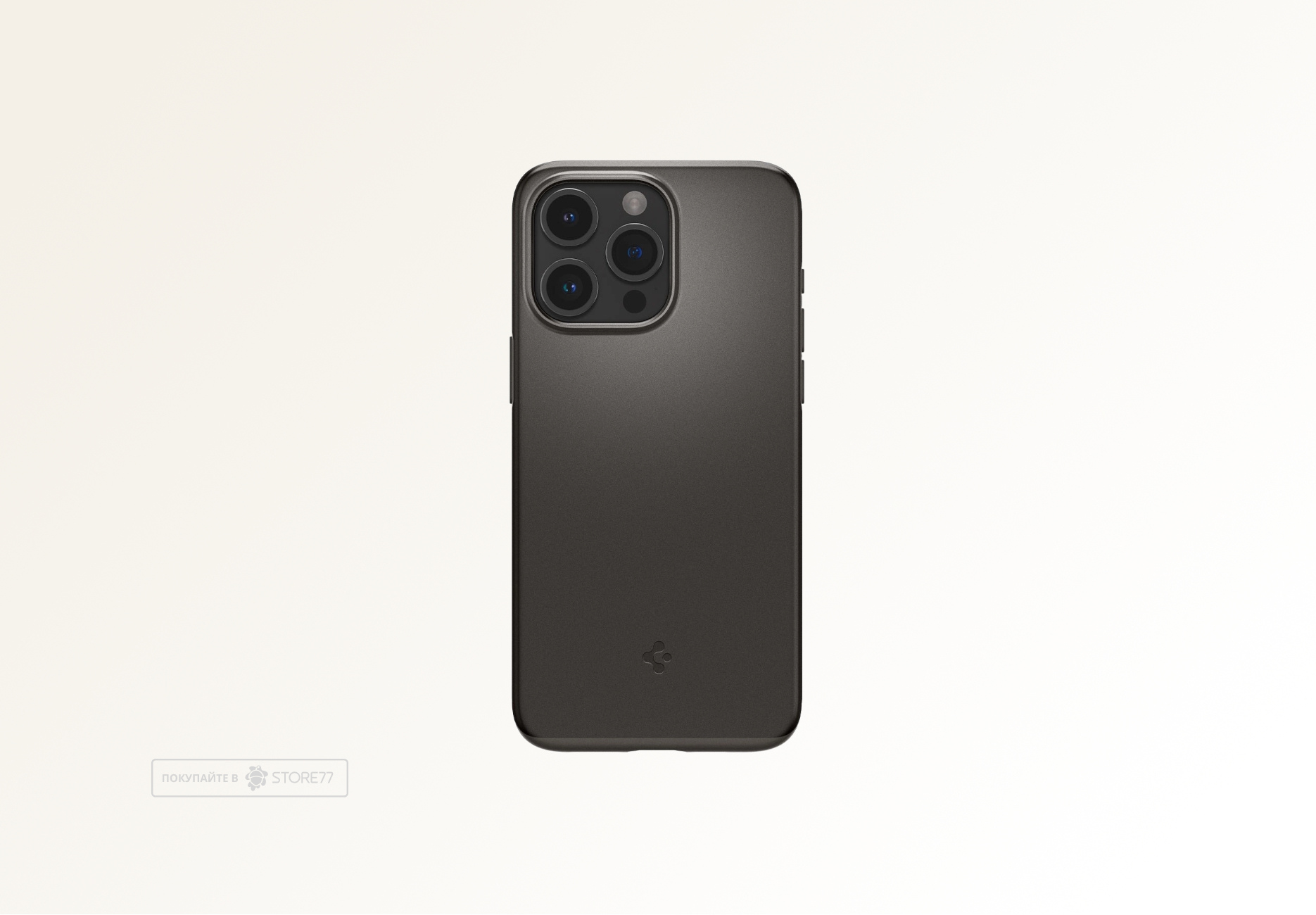 Чехол защитный Spigen для iPhone 15 Pro Thin Fit (Серый)