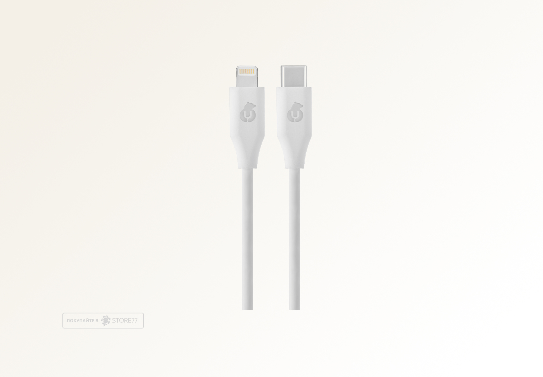 Кабель uBear Life USB-C - Lightning, 60 Вт, 1.2 м (Белый)