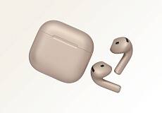 Беспроводные наушники Apple AirPods 5 беспроводная зарядка чехла (Шампань)