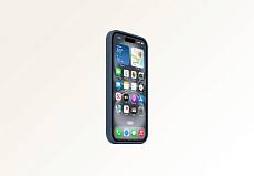 Чехол Тор силиконовый с поддержкой MagSafe для iPhone 16 (Синий)