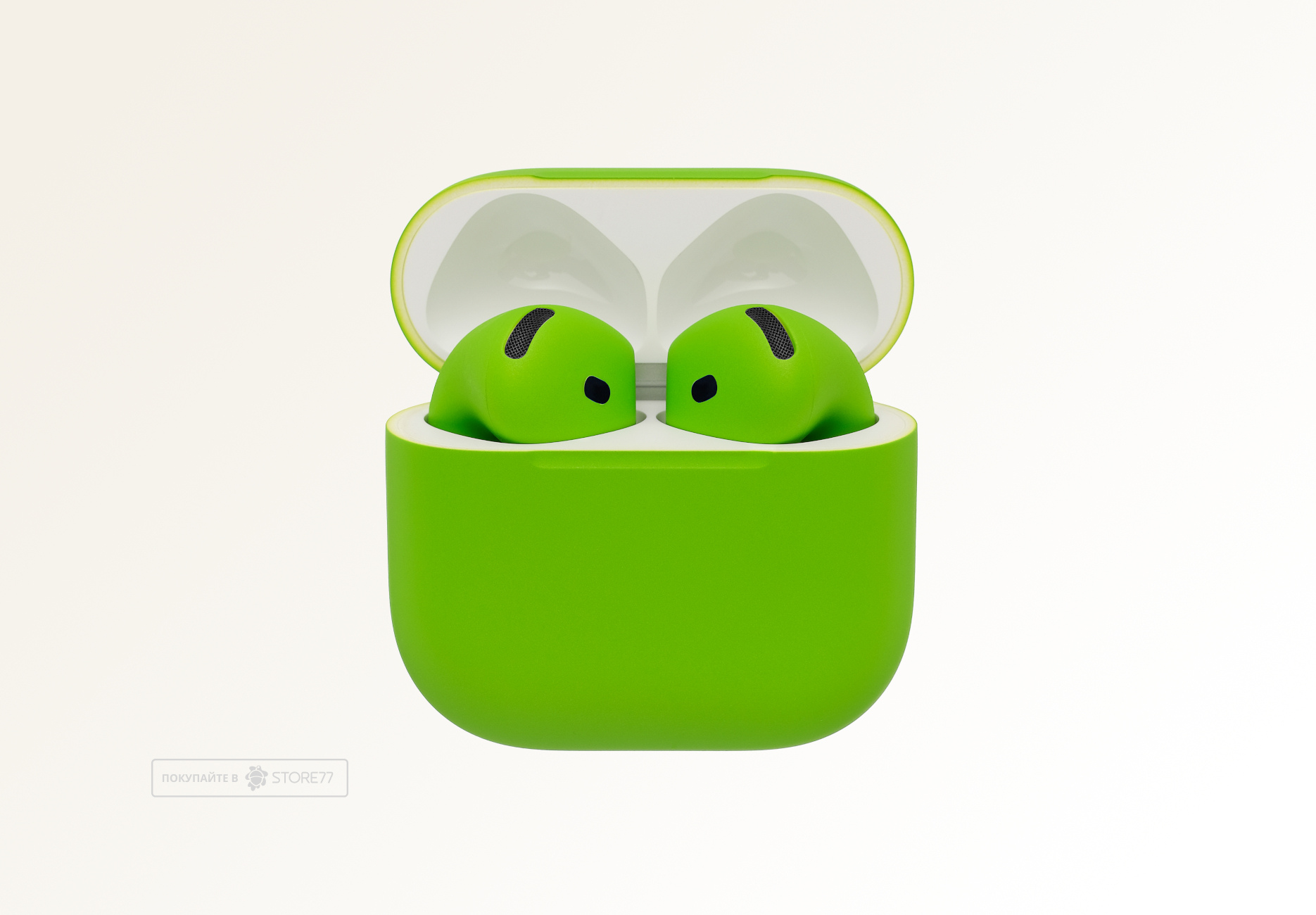 Беспроводные наушники Apple AirPods 5 беспроводная зарядка чехла (Салатовый)