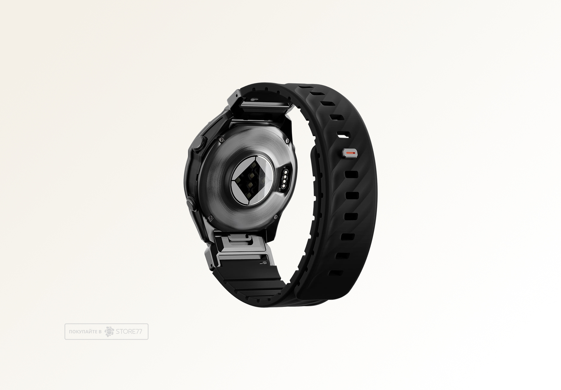 Ремешок Uniq FLUO для часов Garmin 26мм каучуковый (Черный)