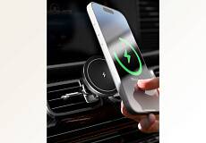 Автомобильный держатель VLP Lite Snap Charge с поддержкой MagSafe, Qi2 15 Вт (Черный)