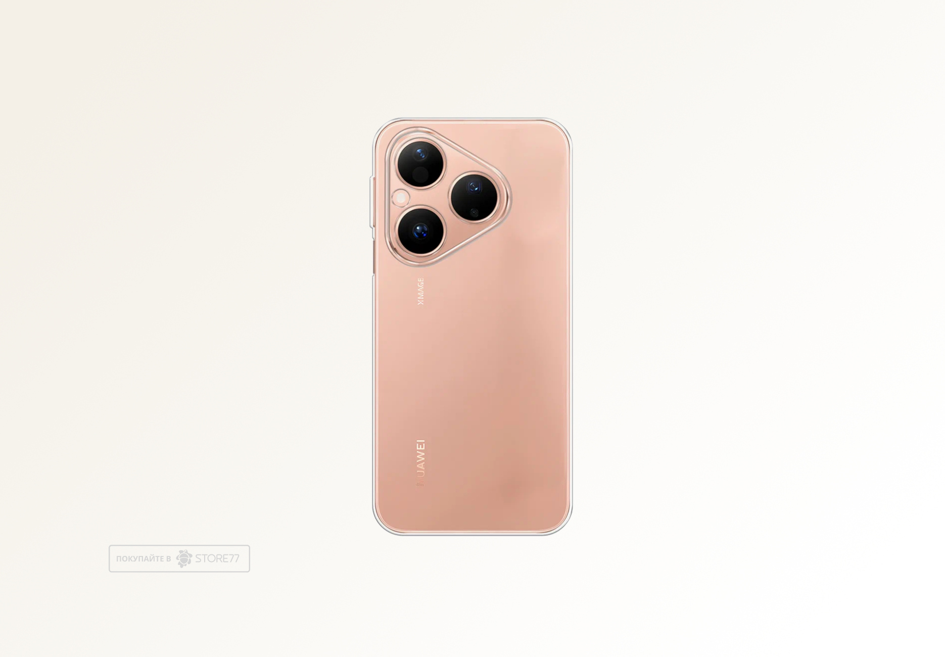 Чехол силиконовый для Huawei Pura 80 (Прозрачный)