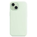 Чехол Protect для iPhone 15 Magsafe Silicon Case (Soft Mint)