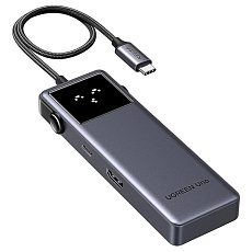 Переходник UGREEN CM888 UNO 6-в-1 2xUSB-C 3.2/2xUSB-A 3.2/HDMI 4K/PD (Серый)