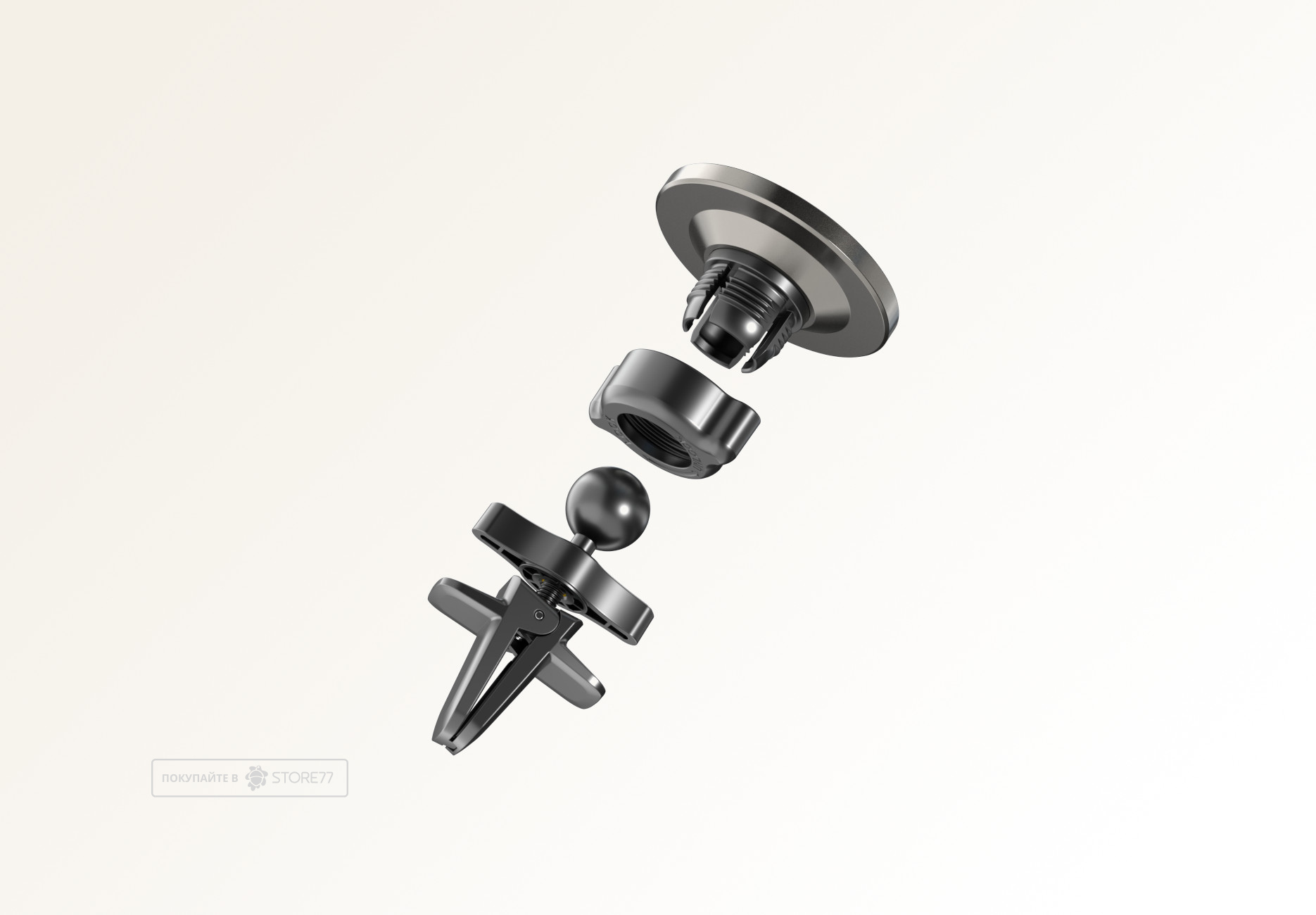 Автомобильный держатель VLP Lite Snap Mount с поддержкой MagSafe (Черный)