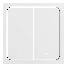Умный беспроводной выключатель Яндекс с Zigbee (2 клавиши)