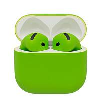 Беспроводные наушники Apple AirPods 5 беспроводная зарядка чехла (Салатовый)