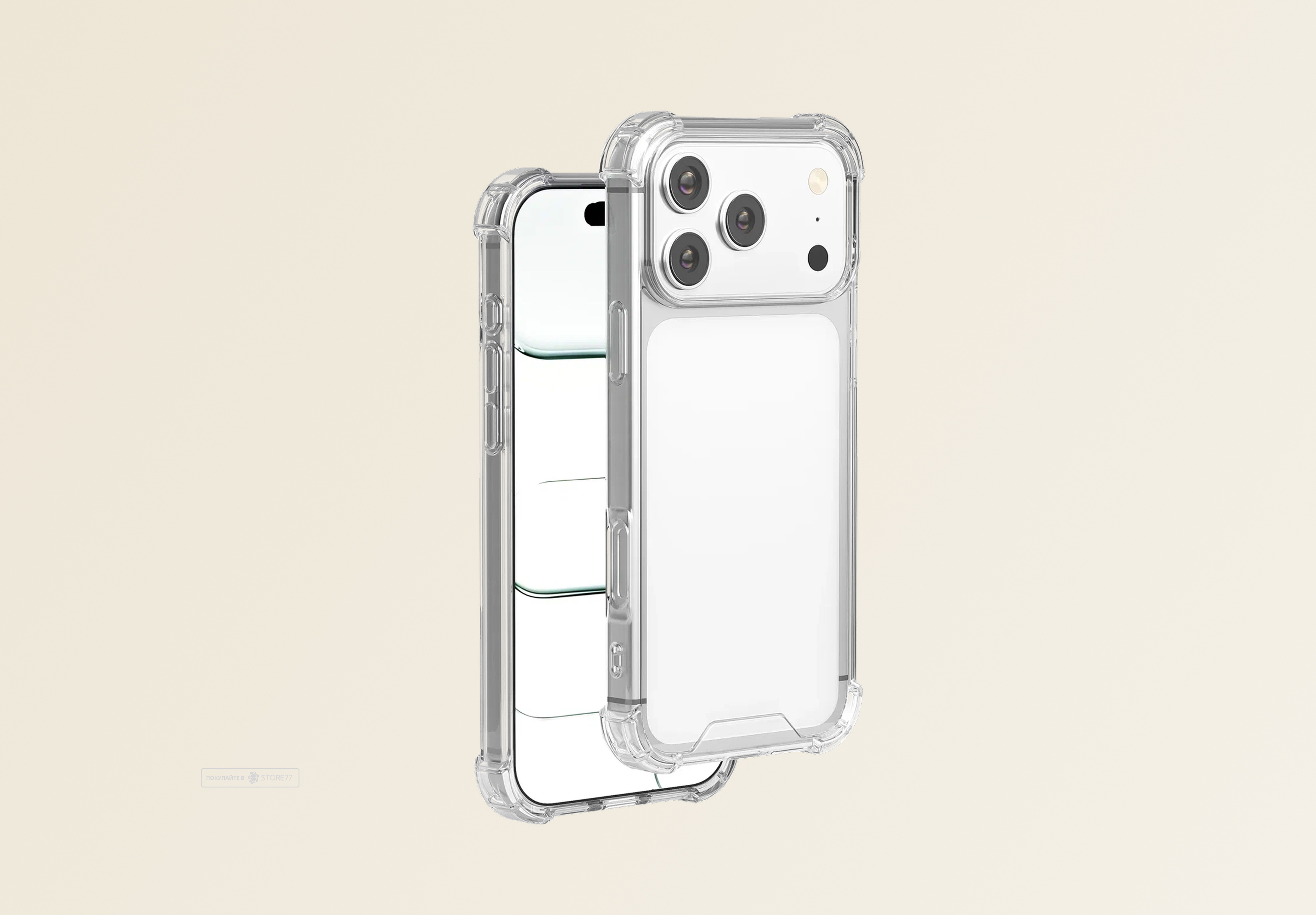 Чехол JUST USE Combo Protect для iPhone 17 Pro/18 Pro (Прозрачный)