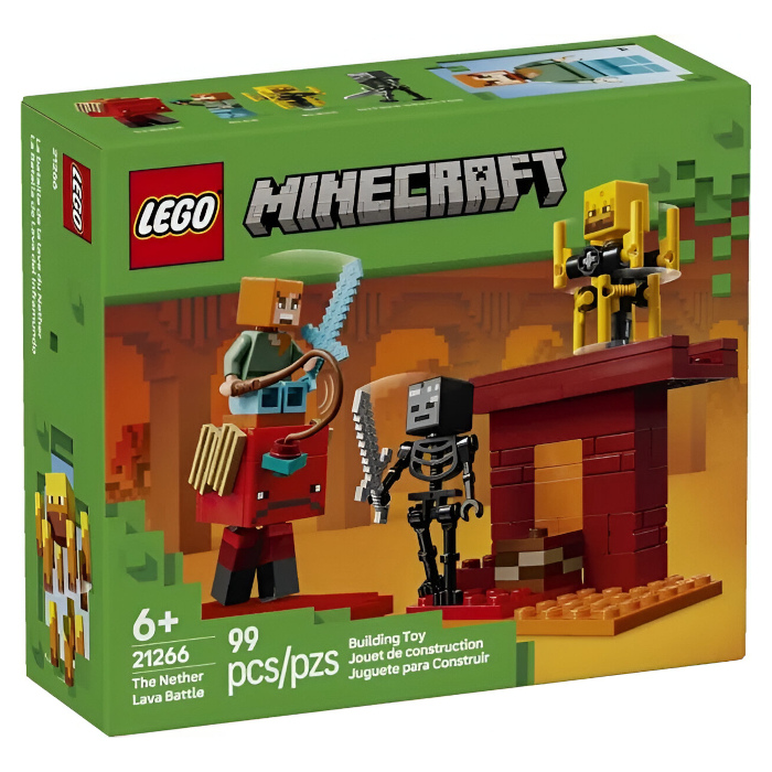 Конструктор LEGO Minecraft 21266 Битва за лаву Нижнего мира Конструктор LEGO Minecraft 21266 Битва за лаву Нижнего мира