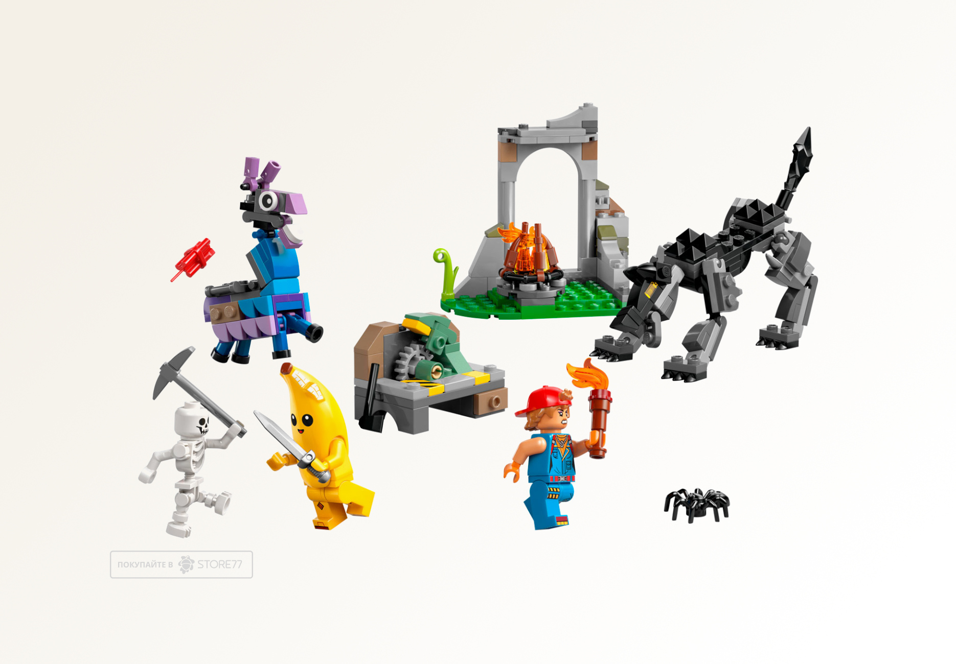 Конструктор LEGO Fortnite 77075 Лагерь Пили и Спаркплаг Конструктор LEGO Fortnite 77075 Лагерь Пили и Спаркплаг