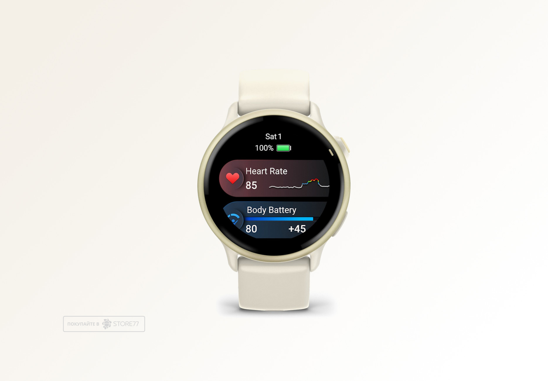 Умные часы Garmin VIVOACTIVE 6 42mm (Lunar Gold)