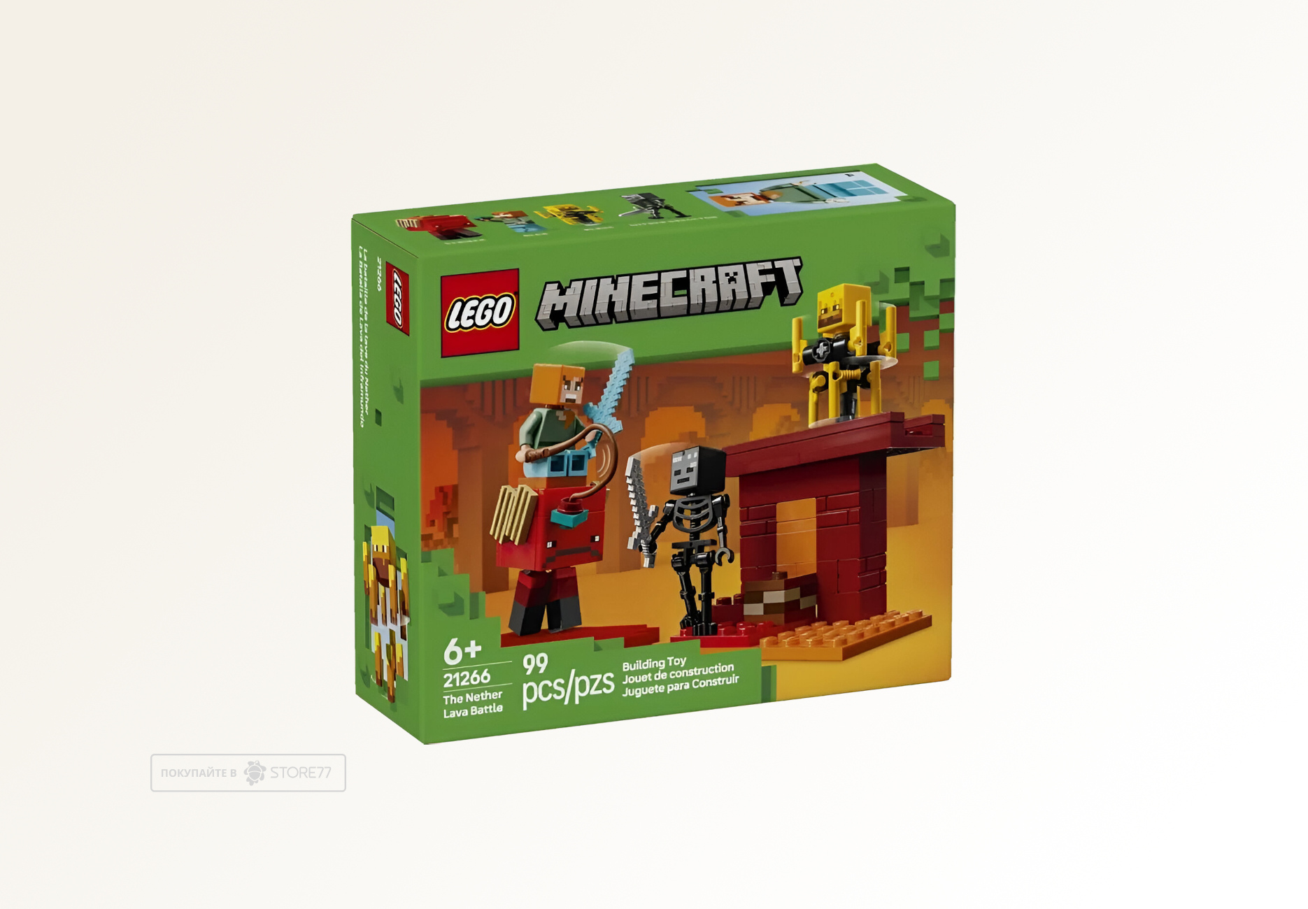 Конструктор LEGO Minecraft 21266 Битва за лаву Нижнего мира Конструктор LEGO Minecraft 21266 Битва за лаву Нижнего мира