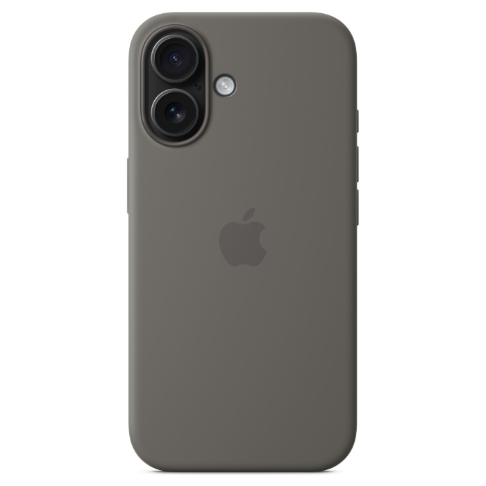 Чехол Apple Magsafe для iPhone 16, силикон (Stone Gray)
