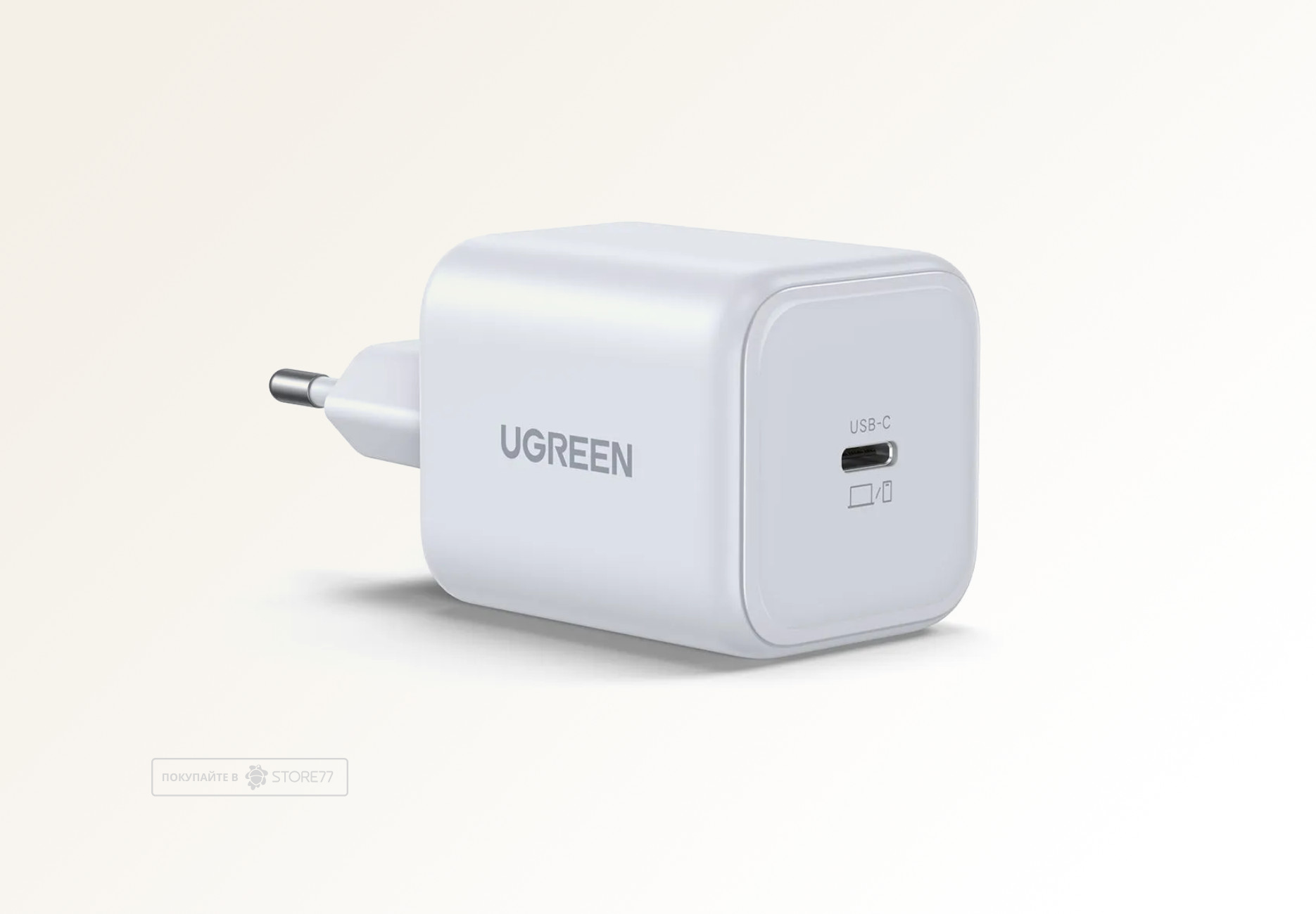 Сетевое зарядное устройство UGREEN X524 45 Вт GaN USB-C (Белый)