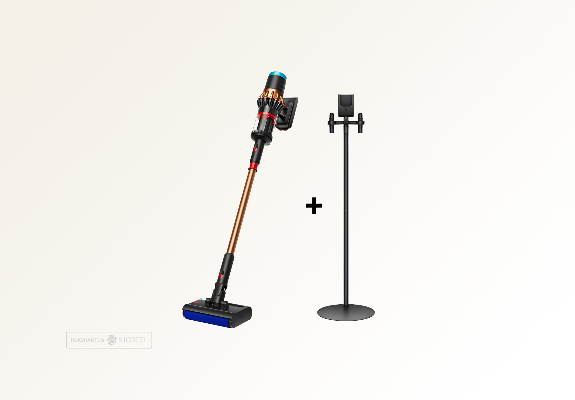 Беспроводной пылесос Dyson V16 Piston Animal Submarine с подставкой, цвет: Черный/Медный (Black/Copper) Вилка EU