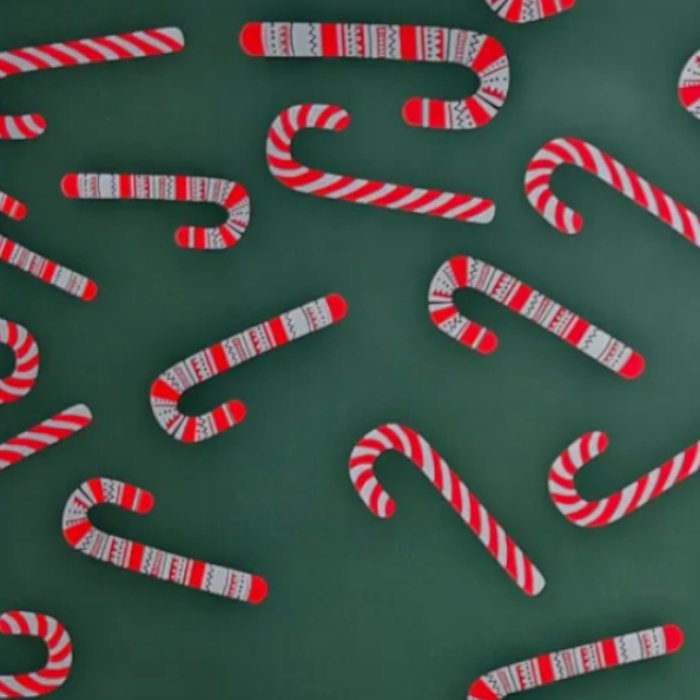 Подарочная упаковка "Трости новогодние"