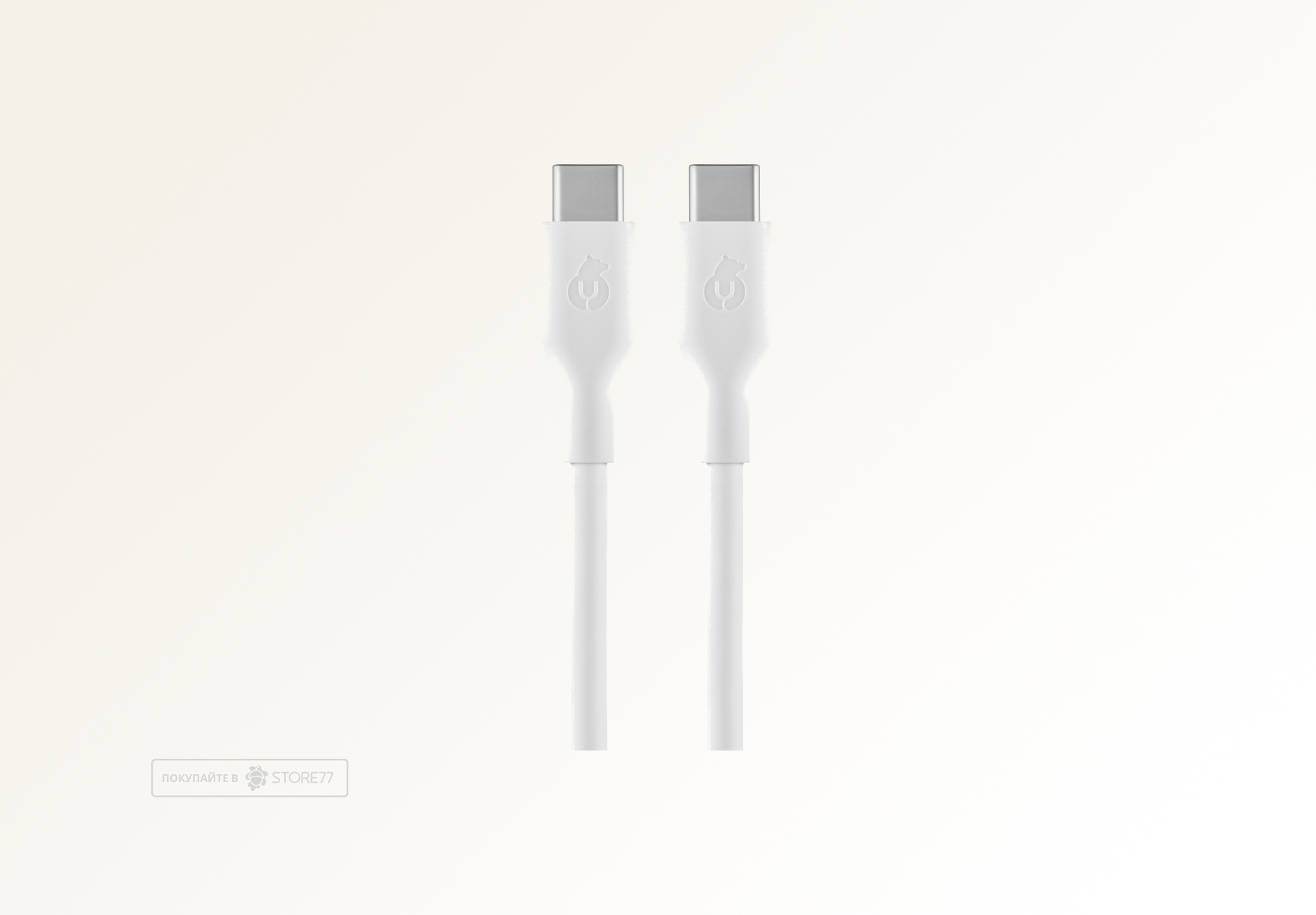 Кабель uBear Life USB-C - USB-C, 60 Вт, 1.2 м (Белый)