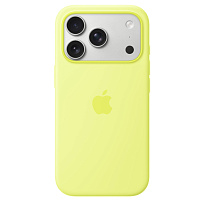 Чехол Apple Silicone Case MagSafe для iPhone 17 Pro Max (Neon Yellow) Чехол Apple Silicone Case MagSafe для iPhone 17 Pro Max (Neon Yellow)